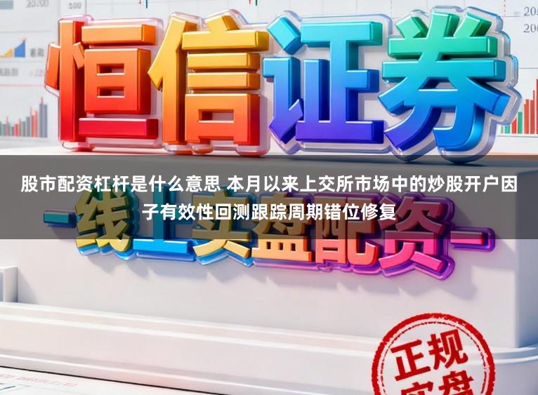 股市配资杠杆是什么意思 本月以来上交所市场中的炒股开户因子有效性回测跟踪周期错位修复